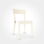 Bistrostuhl Bergamo in Mocca Beige, eleganter Holzstuhl aus Buche. Dezente Farbe, stapelbar und bestens geeignet für Beizen und Cafés.