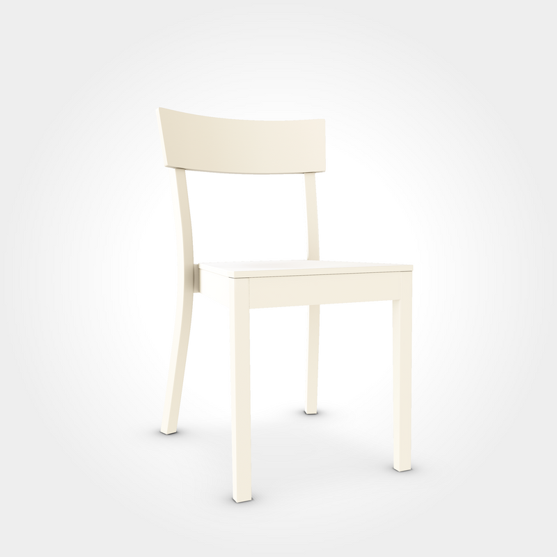 Bistrostuhl Bergamo in Mocca Beige, eleganter Holzstuhl aus Buche. Dezente Farbe, stapelbar und bestens geeignet für Beizen und Cafés.
